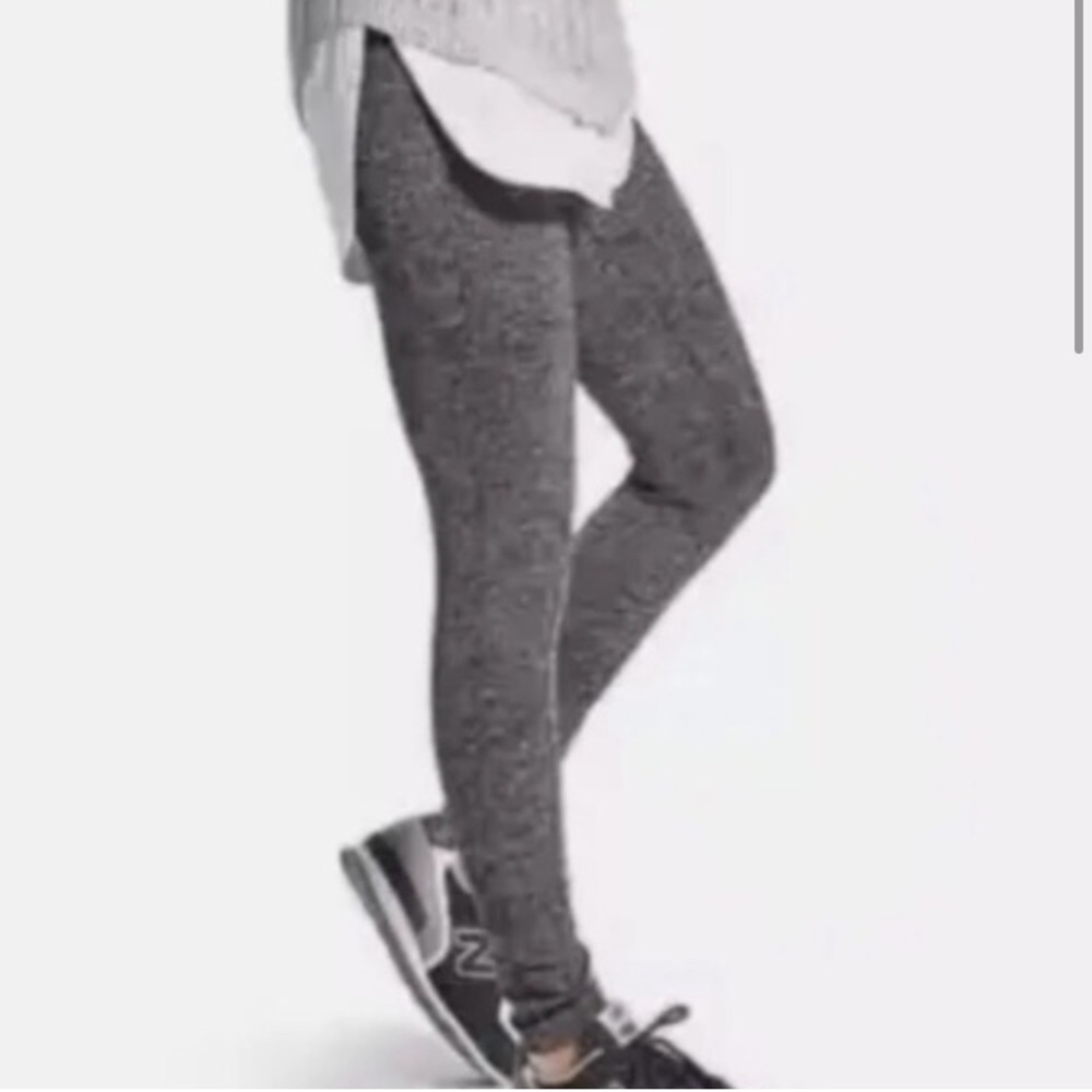 Athleta Pocket Leggings Chevron Herringbone Gray Women's Size XS - Picture 2 of 12
